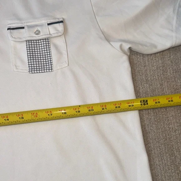 Travis Mathew Mens XL White Short Sleeve Golf Polo Shirt Performance Top - Picture 6 of 11